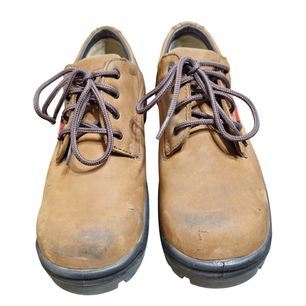 Red Wing King Toe 6634 Men Size 12 Work Shoes Tan Leather Safety Toe EH Rated E2